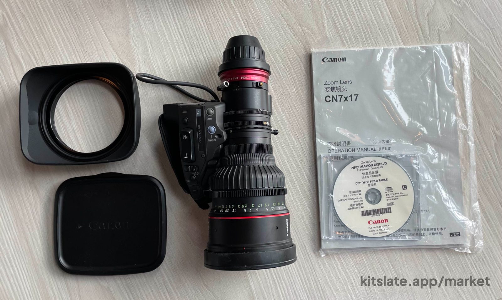 Canon Cn7 Cine Lens - Cx17 KAS S Cine-Servo 17-120mm T2.95 (PL Mount) — used lens for sale in New York, NY